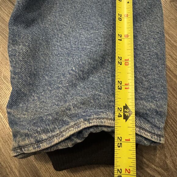 Vintage Carhartt Denim Chore Coat Mens XL Quilted Lined Made USA C45DST 90s - Picture 10 of 11